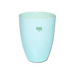 LLG-Porcelain crucible 3/30 DIN 15 ml, 30 mm dia., tall form, glazed