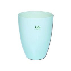 LLG-Porcelain crucible 3/40 DIN 35 ml, 40 mm dia., tall form, glazed
