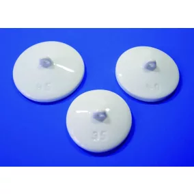   LLG porcelán fedők D 30 DIN34 mm átmérőjű olvasztótégellyel, 30 mm átmérőjű, 5 darabos kiszerelés