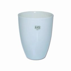 LLG-Porcelain crucibles 3/30 DIN 15 ml, 30 mm dia., tall form, glazed pack of 5