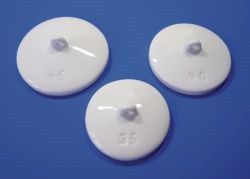 LLG-Porcelain lids D 35 DIN 39 mm dia. for crucible 35 mm dia. pack of 5