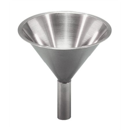 Special funnel 155 mm stainless steel, tube straight, for powder