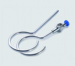 LLG-Funnel holder 40 mm dia. stainless steel, with boss head