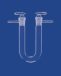   Drying tube, U-shape, length 150 mm with stopcocks, socket NS 19/26, DURAN