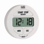   LLG-Electronic Timer up to 99 Min.and 59 Sec., rubber coated,attachment magnet, incl. battery LR 44