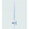   ISOLAB Laborgeräte Burette 50.0.10 ml glass, cl.AS, with PTFE stopcock, Schellbach blue skale, batch certified