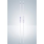   Volumetric pipette 10 ml, class AS AR-clear soda glass, blue graduated, conformity-certified