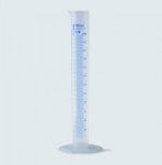 Measuring cylinder 10 ml, tall form PP, cl.B, blue scale