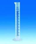   Measuring cylinders,tall form,PP,class B cap. 10 ml, blue graduation