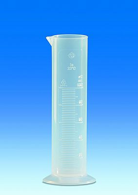 Measuring cylinders,low form,PP,cap. 25 ml