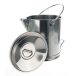   Measuring can, 15 l, graduated with handle and drain, 18/10-steel