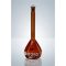   Volumetric flask, 500 ml, DURAN, cl.A NS 19/26, brown glass, charge identification