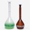   ISOLAB Laborgeräte Volumetric flask 50 ml, clear PP, cl.B, NS 12.21, PP-stopper blue scale