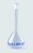   Volumetric flask 50 ml, clear glass, cl.A, NS 14/23, PE stopper blue scale, batch certified