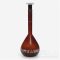   ISOLAB Laborgeräte ,WERTHEVolumetric flask 50 ml, amber glass, cl.A, NS 14.23, PE stopper  white scale, batch certified