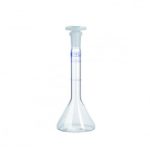   Volumetric flask 25ml, cl.A, DURAN NS 10/19 with PP stopper,trapeziodal shape
