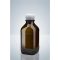 Amber glass bottle,cap. 2500 ml