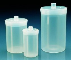 Weighing bottles 90 x 60 mm 200 ml, PP, with push-on-lid