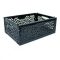 Foldable box MINI, 3.1 L, black 238x161x100mm, PP