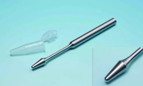 LLG mikromozsártörő rozsdamentes acélból, 0,5 ml-es fiolákhoz