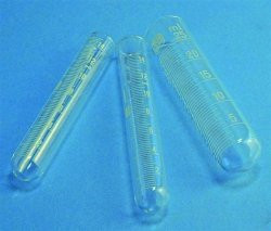 Centrifuge tube 98x17 mm, DURAN® 10-15:0.2 ml, round bottom, rimless, graduated, cylindrical