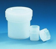 Jar 60 ml, PE-HD, with screw cap 35x94,2 mm