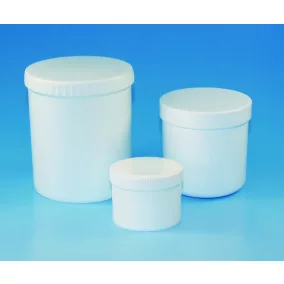   LLG mintatároló edények, kerek, 100 ml, PP, fehér, PP letéphető tetővel, 10 db-os kiszerelés