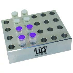   LLG-Hőmérséklet-blokk, alumínium, 24 db 1,5 ml-es csőhöz