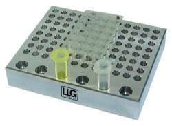 LLG-Temperature block, aluminum 4x3 bore for 15.0 ml centrifuge tubes