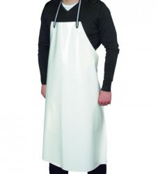 LLG LLG-Guttasyn Protective apron MB 5.12 w PVC, with PE fabric, 0.5mm, white, 800x1200mm