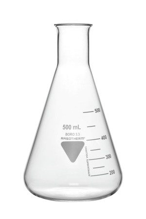 Erlenmeyer lombik Rasotherm ISO keskeny nyakú, 250 ml