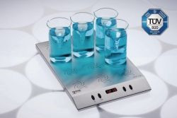 Multible Magnetic stirrer MIX 12 XL for 12 x 600ml beaker glasses (tall form), 100-1600 rpm