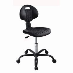 LLG-Laboratory chair PUR Standard II PU foam, height adjustable 450-580mm, with soft and hard castors