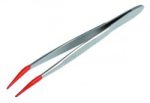   Stainless steel tweezers 105 mm with silicone-coated tips for weights 1mg to 200g, for E1 to F1