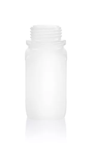 BRAND Négyzet alakú flakon, 500 ml, PE -HD, széles nyakú GL 54, fehér, hamisítás elleni védelem nélkül 130324 100 db-os csomag