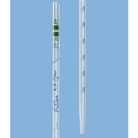   BLAUBRAND AS DE-M 2-es típusú 5 adagolópipetta: 0,1 ml, összesen AR-üveg vattadugó, kék színben, DIN EN ISO 835 (névleges érték felül)