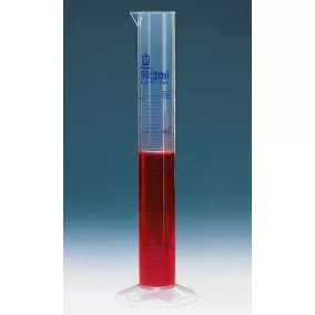   BRAND Mérőhenger magas forma 10 ml: 0,2 ml PP beosztással kékben