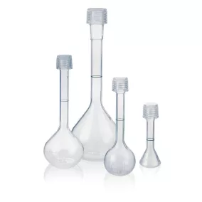   BRAND Mérőlombik PFA cl. 10 ml-es, GL 18, csavaros kupakkal, nagyon átlátszó, A osztály a DIN EN ISO 5215 szerint