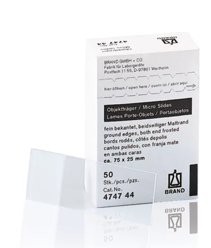 BRAND Mikroszkóp tárgylemez.vastag.1,2-1,5mm 76x26mm köszörült élekkel 3 optikai üvegből készült üreggel,hidrol.osztály 3, homorúak