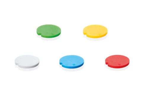 BRAND Kupakbetét, PP , mikrocsövekhez színkódoláshoz, kék, 500-as csomag