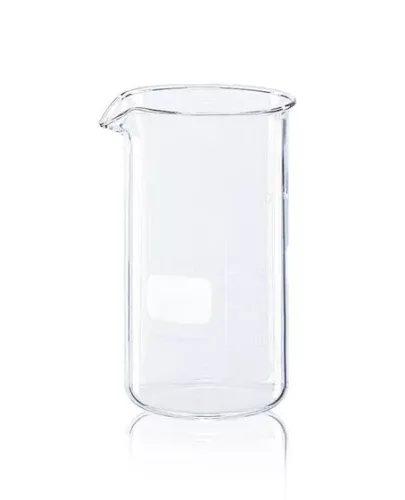 Főzőpohár, magas, 3,31 literes, beosztással és kiöntőcsővel, átmérő: 95 mm, magasság: 180 mm, DIN EN ISO 3819