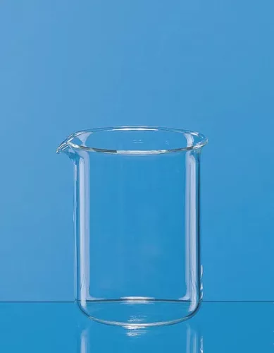 Főzőpohár, alacsony, Boro 3.3 100 ml, beosztással és kiöntővel, átmérő: 50 mm, magasság: 70 mm, DIN EN ISO 3819