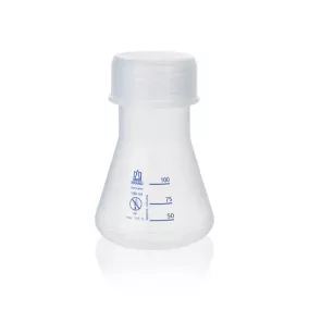   Erlenmeyer lombik, széles nyakú, PP 1000 ml, csavaros kupakkal GL45 4 db-os csomag