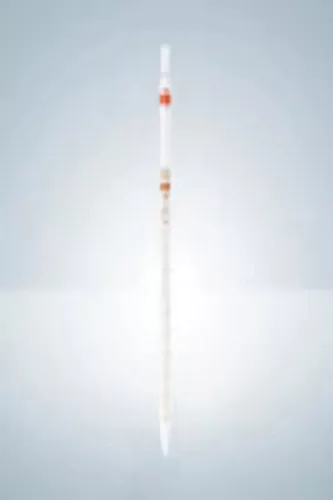 HIRSCHMANN mérőpipetta cl. B 1:0,01 ml széles op., borostyán beosztás