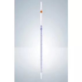   HIRSCHMANN mérőpipetta, AS 0,5:0,01 ml megfelelőségi tanúsítvány, borostyán beosztás
