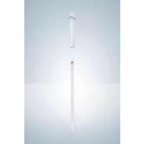   HIRSCHMANN dugattyús pipetta cl. B 10:0,1 borostyán beosztás