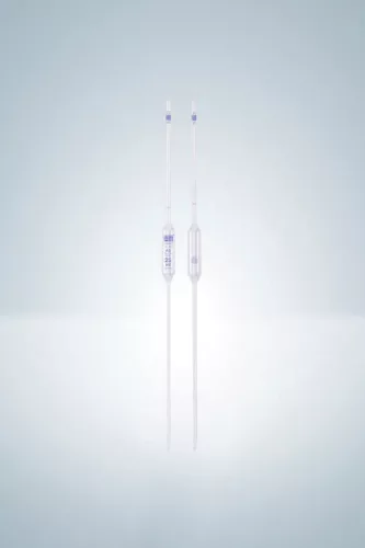 HIRSCHMANN volumetrikus pipetta 2 ml megfelelőségi tanúsítvány-ként, kék beosztás 