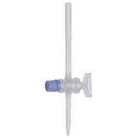   HIRSCHMANN büretta csap egyenes 2-10 üveg-csap , tiszta üveg