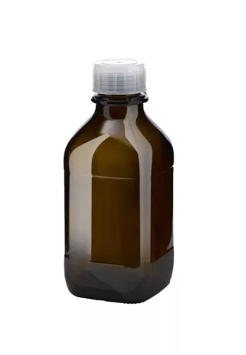 HIRSCHMANN borostyán sárga üveg 500 ml szál a32