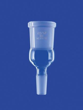 bővítő adapter földcsatlakozásokkal, NS 29/32 Csiszolat aljzat, NS 14/23 Csiszolat kúp, DURAN® csőből